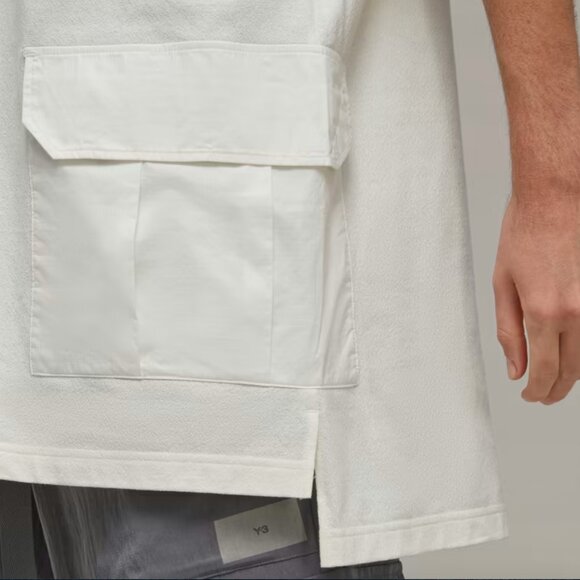 Y-3 Crepe Jersey Short Sleeve Pocket Tee Unisex XS Oversize - Picture 14 of 16